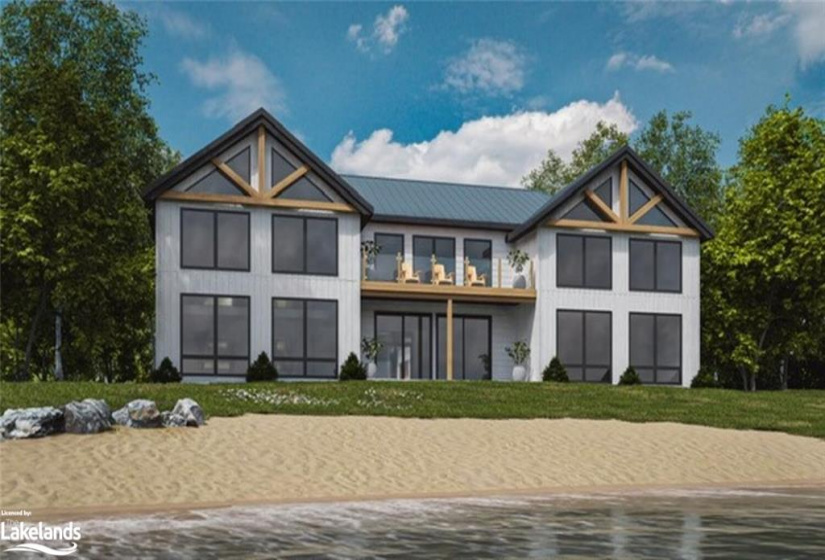 Potential rendering designed by owner- water view